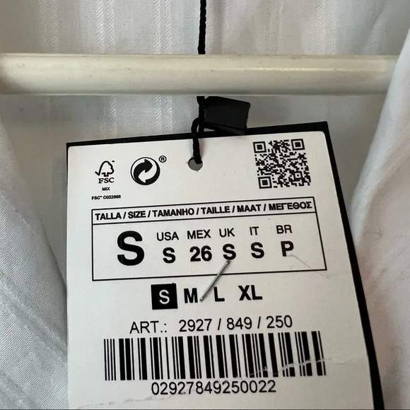 Zara Striped Button Down Boyfriend Sleep Shirt - Picture 6 of 7